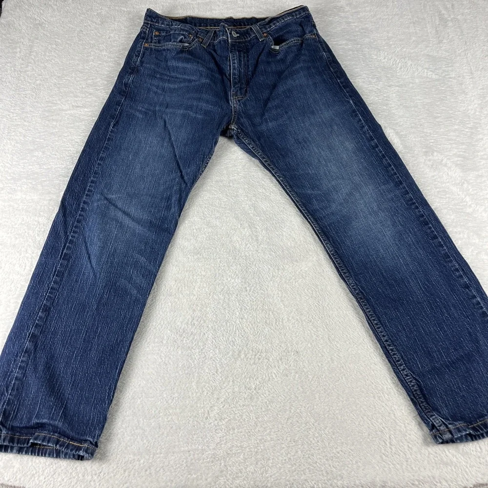 Levi's 505 Men's Jeans Size 36x29, Regular Fit, Straight Denim Blue